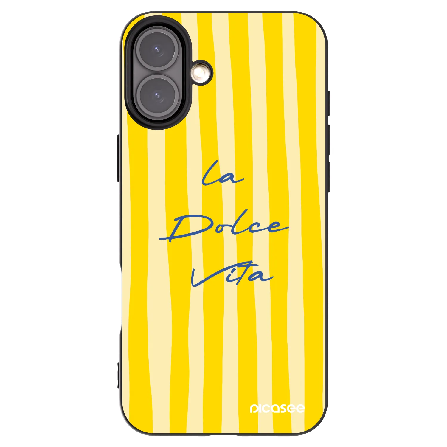Picasee husă neagră din silicon pentru Apple iPhone 16 Plus - Ladolcevita