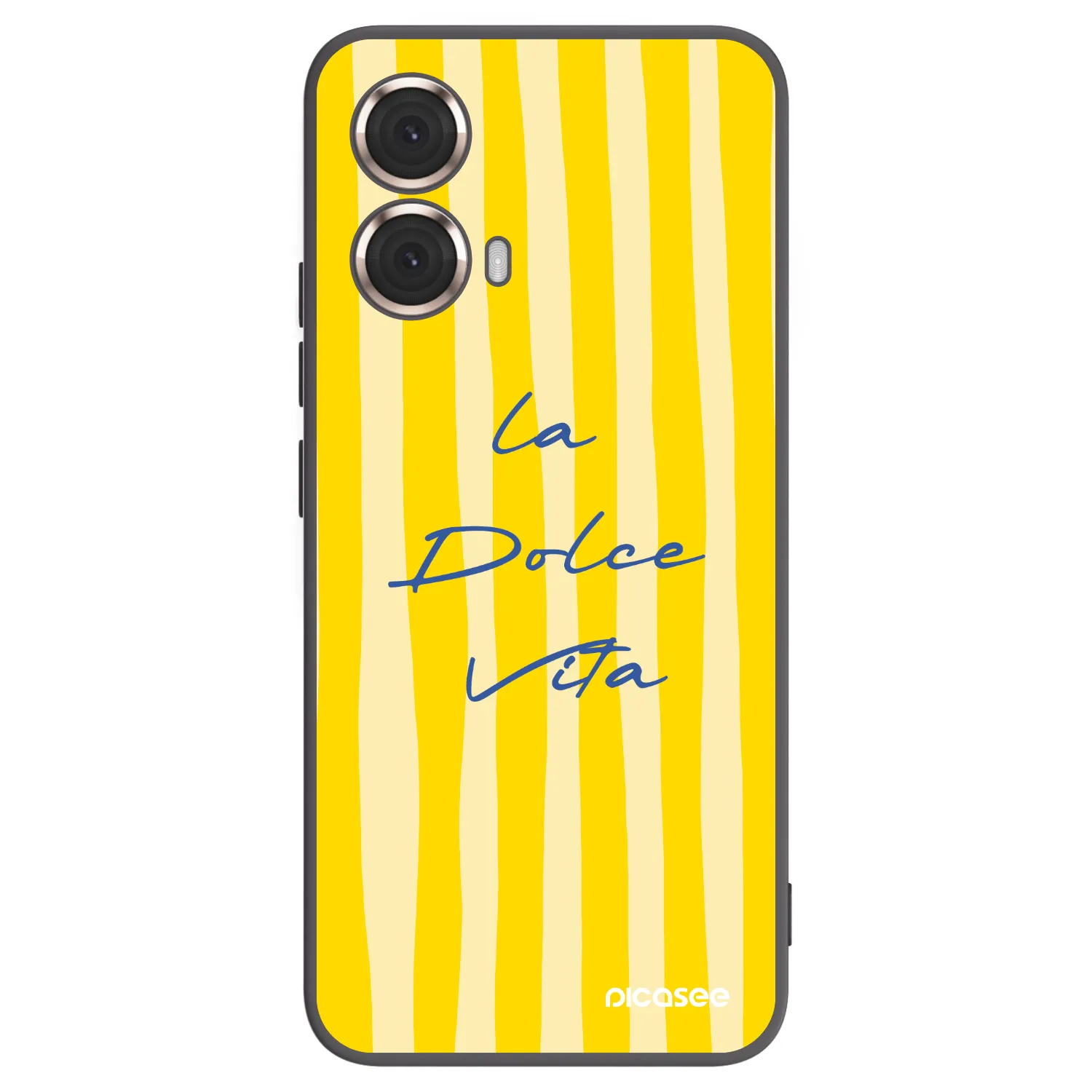 Picasee husă neagră din silicon pentru Motorola Moto G85 - Ladolcevita