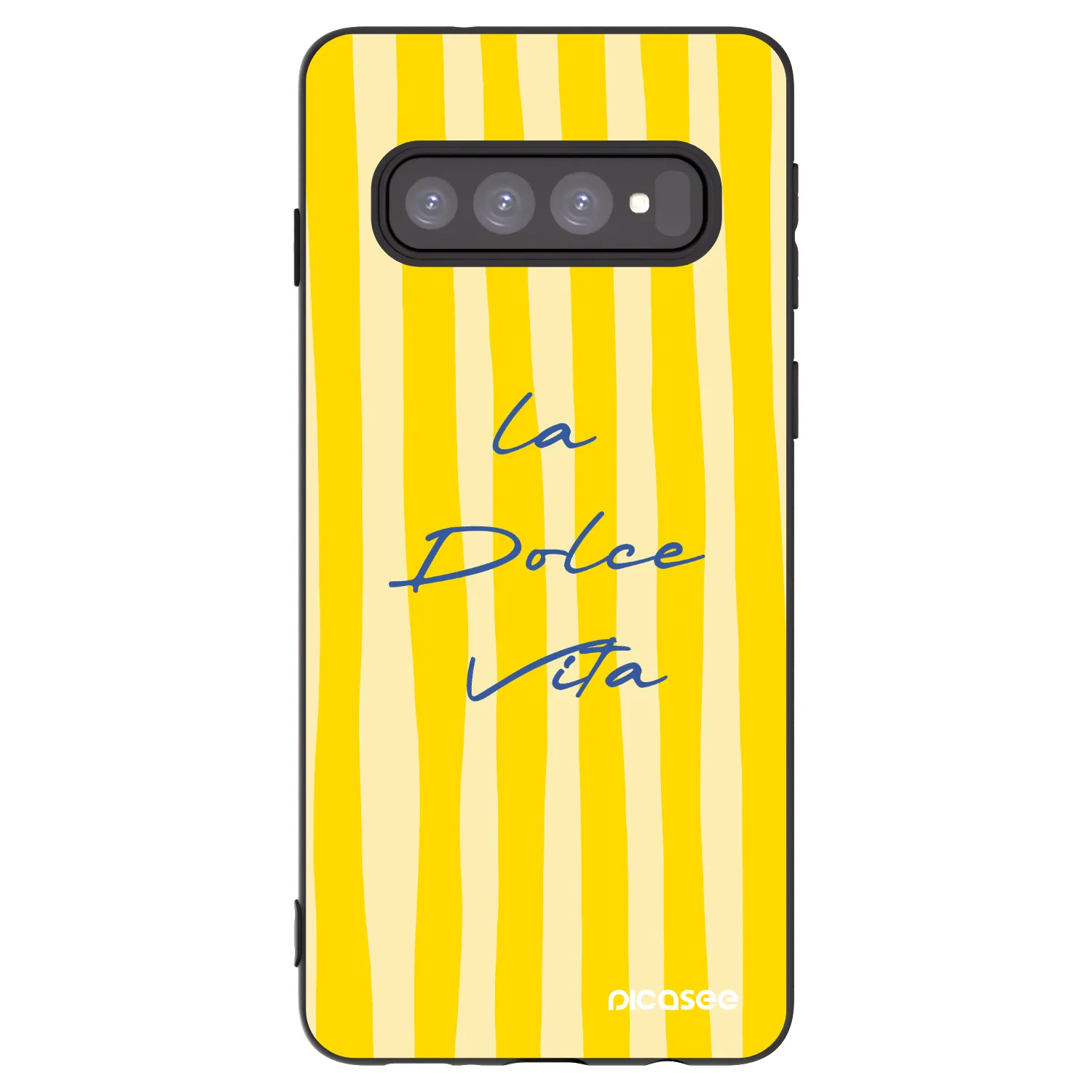 Picasee husă neagră din silicon pentru Samsung Galaxy S10 G973 - Ladolcevita