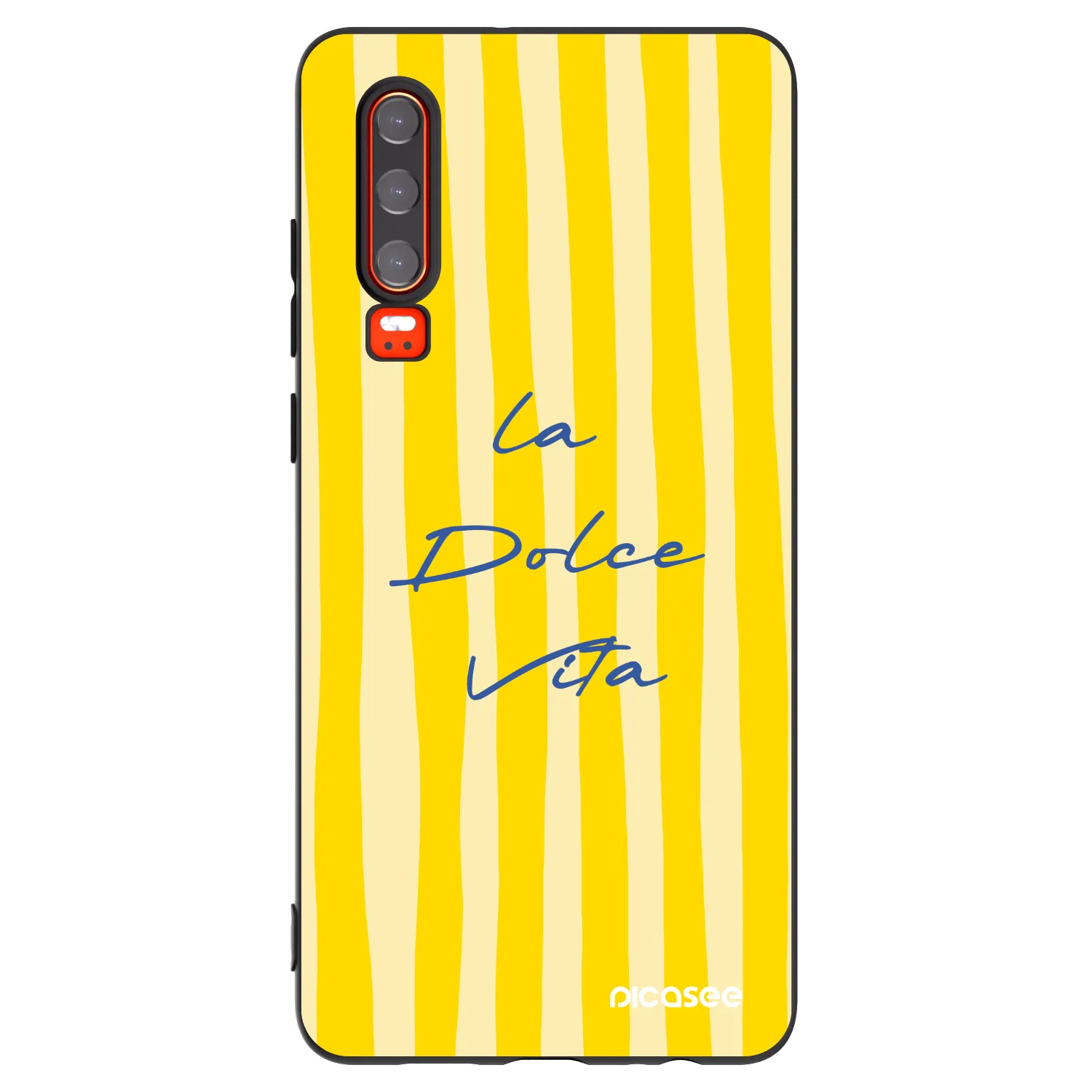 Picasee husă neagră din silicon pentru Huawei P30 - Ladolcevita