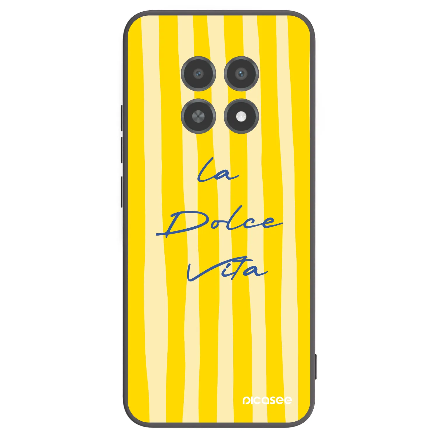 Picasee husă neagră din silicon pentru Realme 12X - Ladolcevita