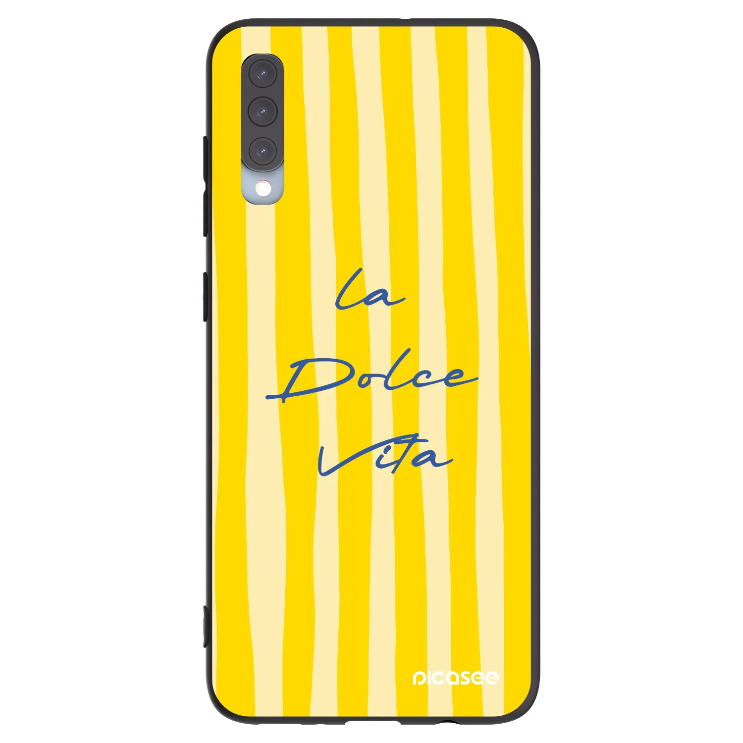 Picasee husă neagră din silicon pentru Samsung Galaxy A70 A705F - Ladolcevita