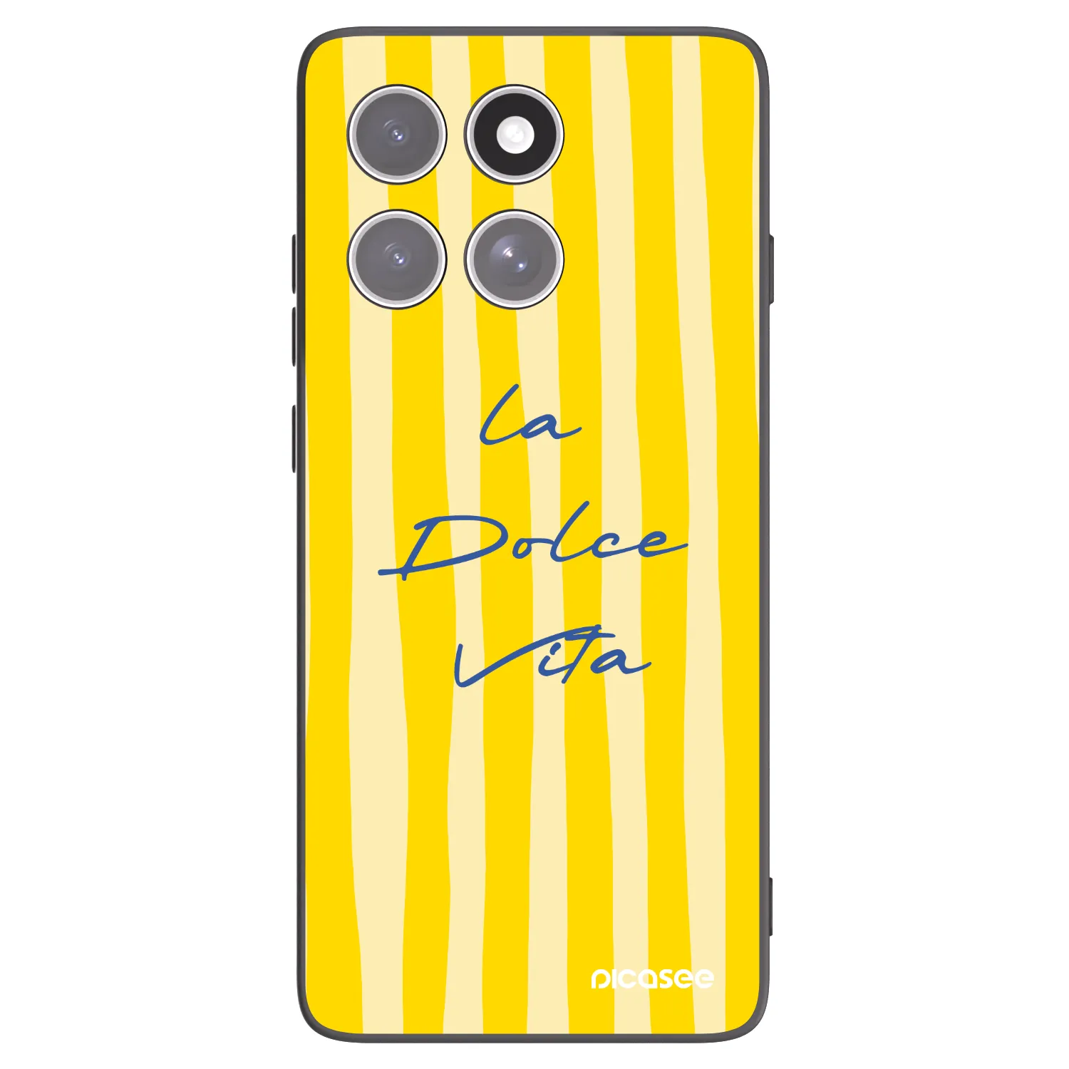 Picasee husă neagră din silicon pentru Motorola Edge 60 Pro - Ladolcevita