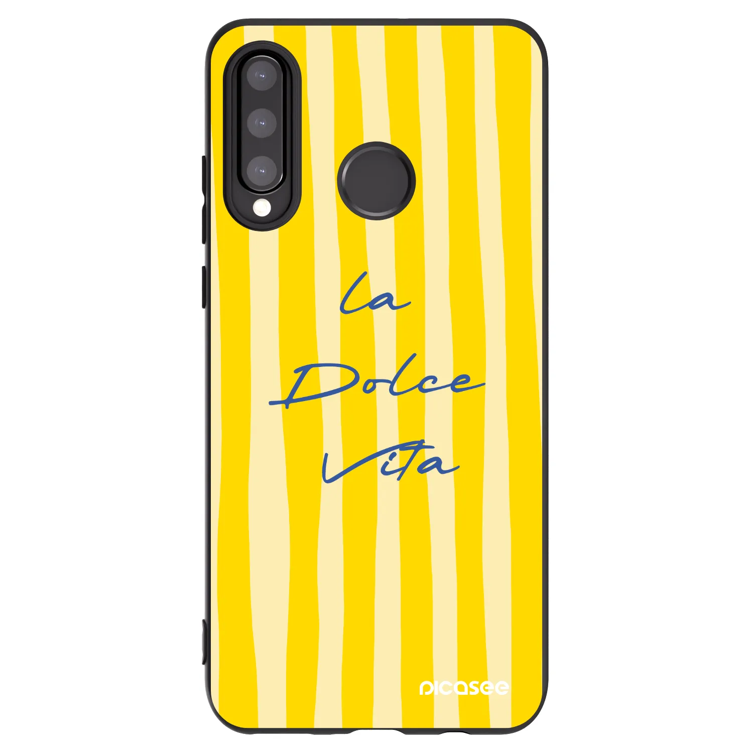 Picasee husă neagră din silicon pentru Huawei P30 Lite - Ladolcevita