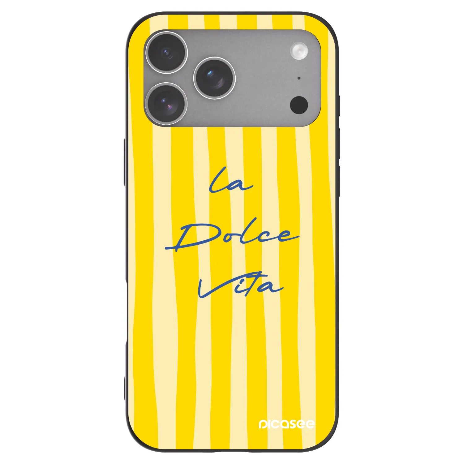 Picasee husă neagră din silicon pentru Apple iPhone 18 Pro Max - Ladolcevita