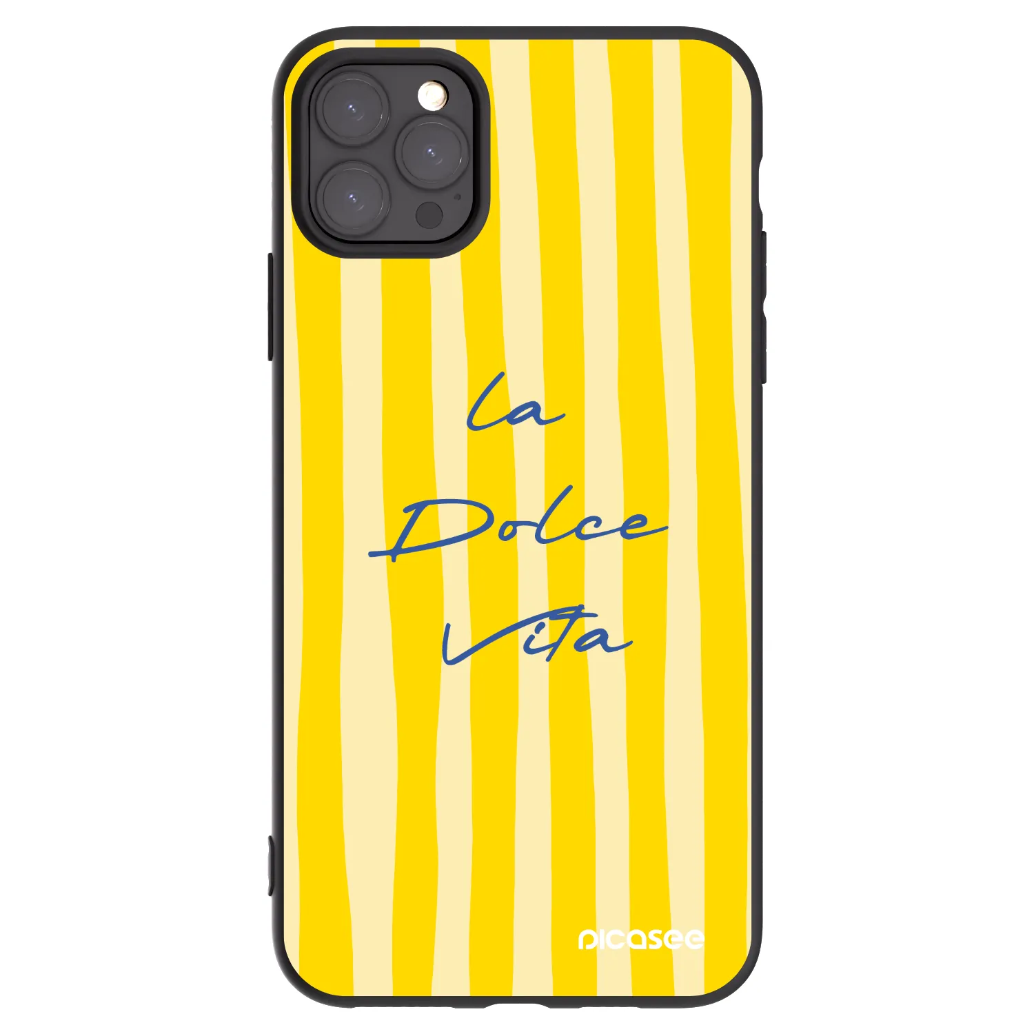 Picasee husă neagră din silicon pentru Apple iPhone 11 Pro Max - Ladolcevita