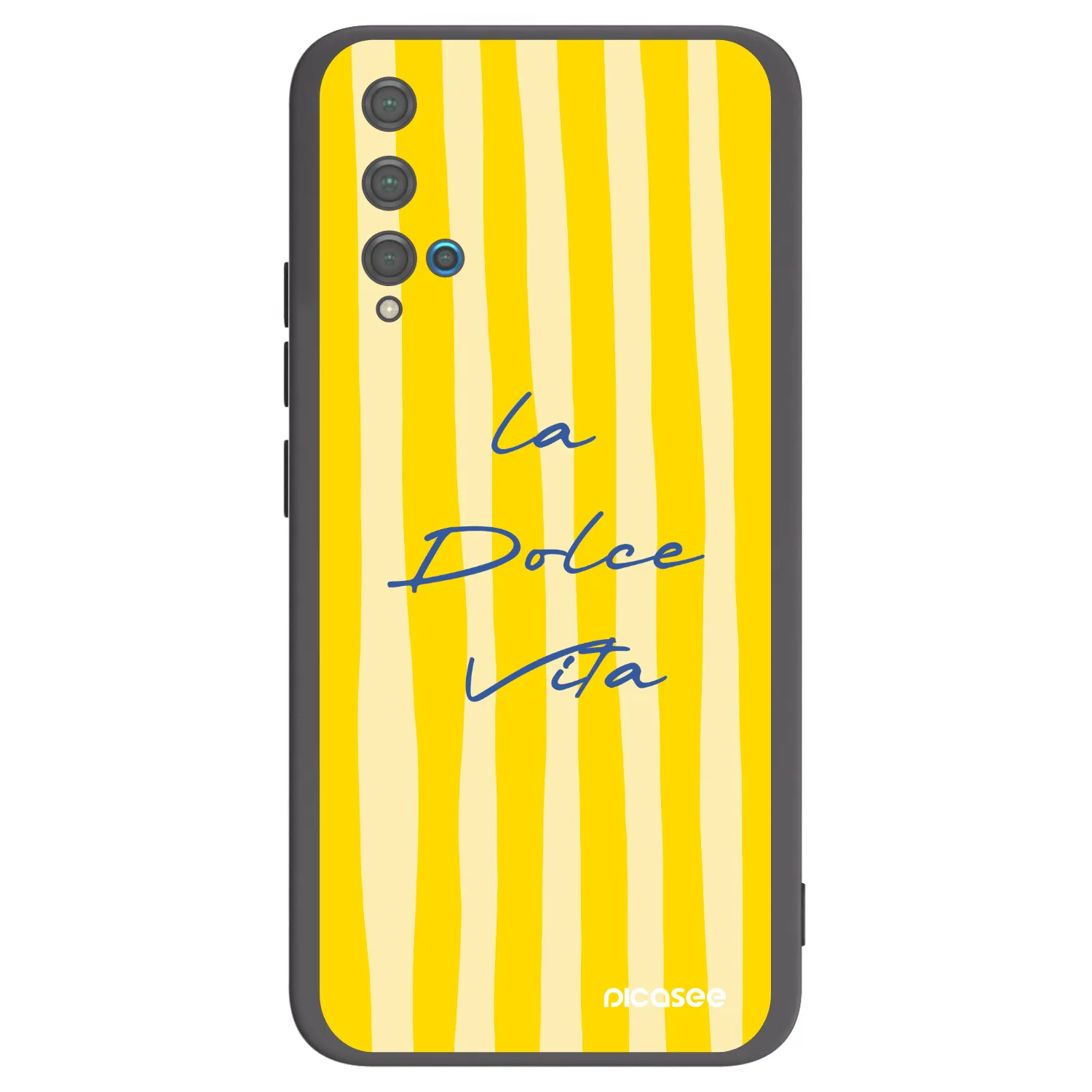 Picasee husă neagră din silicon pentru Huawei Nova 5T - Ladolcevita