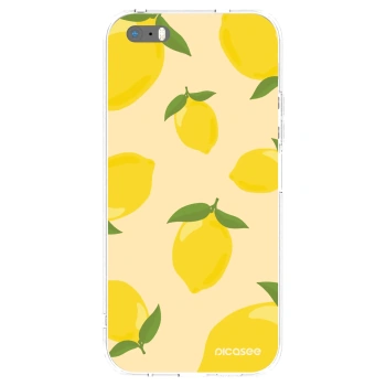 Picasee husă transparentă din silicon pentru Apple iPhone 5/5S/SE - Limoncella