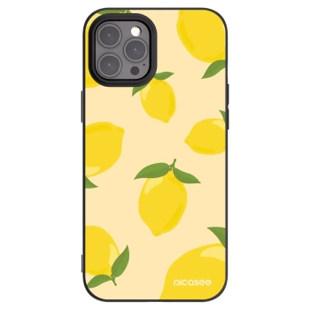 Picasee husă neagră din silicon pentru Apple iPhone 12 Pro Max - Limoncella