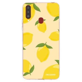 Picasee husă transparentă din silicon pentru Samsung Galaxy A20s - Limoncella