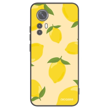 Picasee husă neagră din silicon pentru Xiaomi 12 - Limoncella