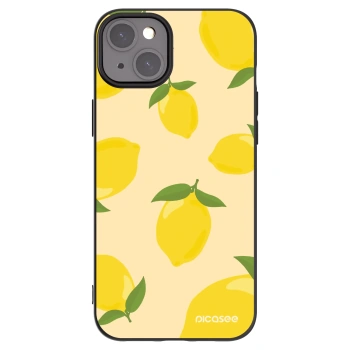 Picasee husă neagră din silicon pentru Apple iPhone 15 Plus - Limoncella