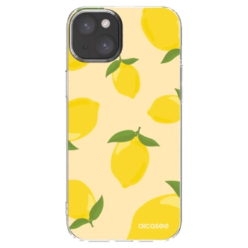 Picasee husă transparentă din silicon pentru Apple iPhone 15 Plus - Limoncella