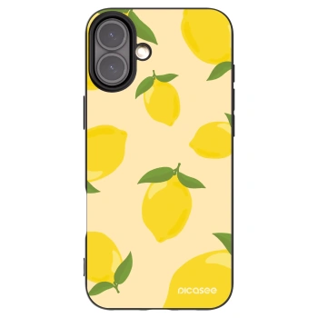 Picasee husă neagră din silicon pentru Apple iPhone 16 Plus - Limoncella