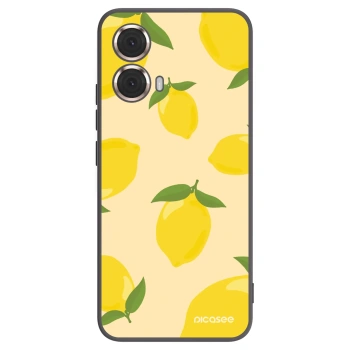 Picasee husă neagră din silicon pentru Motorola Moto G85 - Limoncella
