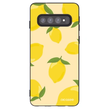 Picasee husă neagră din silicon pentru Samsung Galaxy S10 G973 - Limoncella