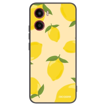 Picasee husă neagră din silicon pentru Motorola Moto G05 - Limoncella