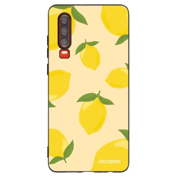 Picasee husă neagră din silicon pentru Huawei P30 - Limoncella