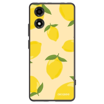 Picasee husă neagră din silicon pentru Motorola Moto E14 - Limoncella