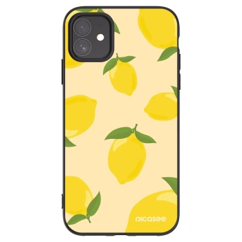 Picasee husă neagră din silicon pentru Apple iPhone 11 - Limoncella