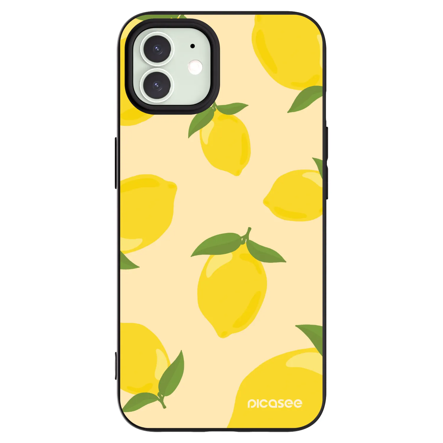Picasee husă neagră din silicon pentru Apple iPhone 12 Pro - Limoncella