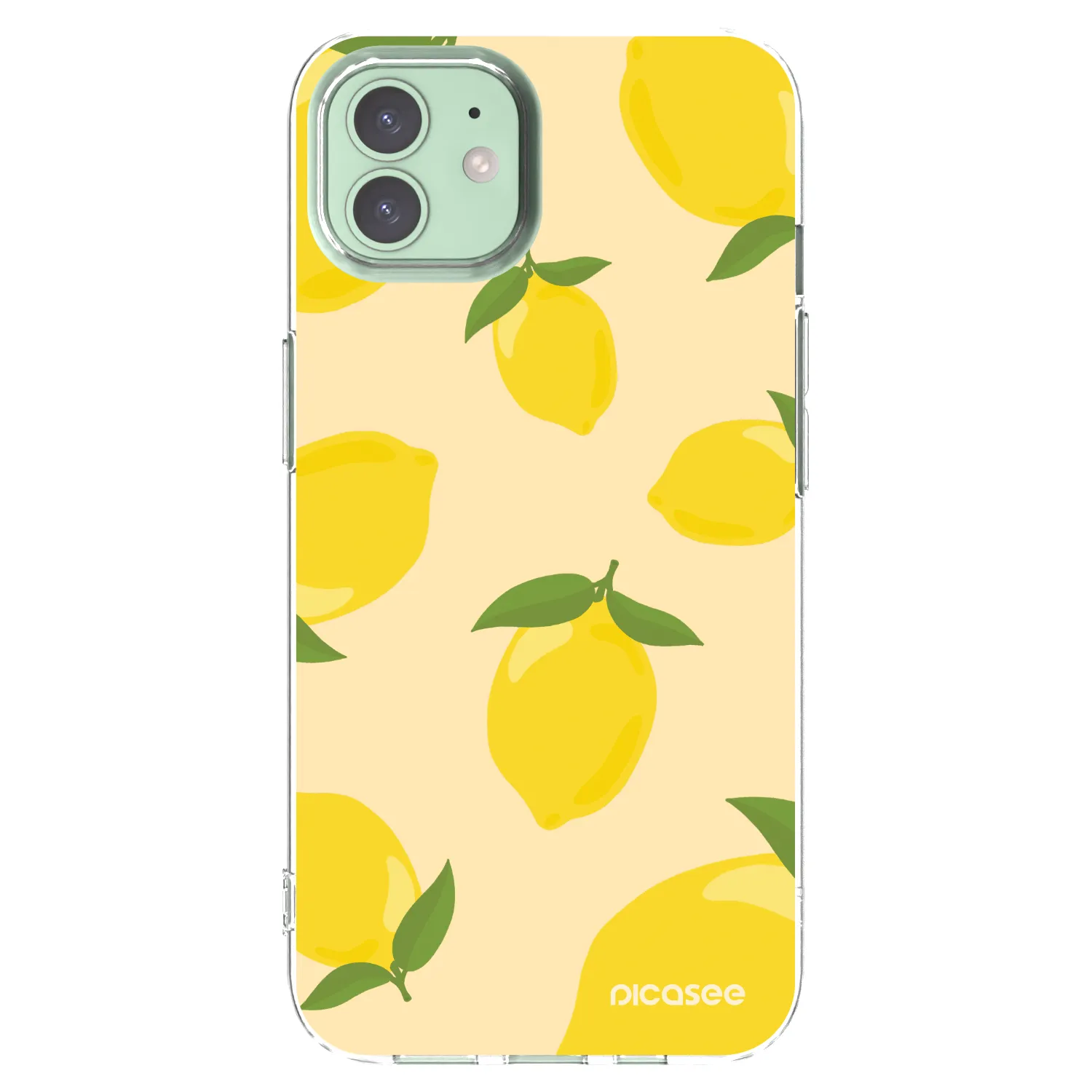 Picasee husă transparentă din silicon pentru Apple iPhone 12 Pro - Limoncella