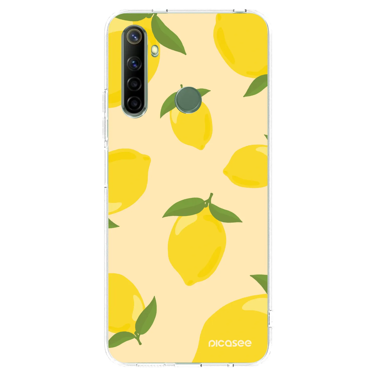 Picasee husă transparentă din silicon pentru Realme 6i - Limoncella