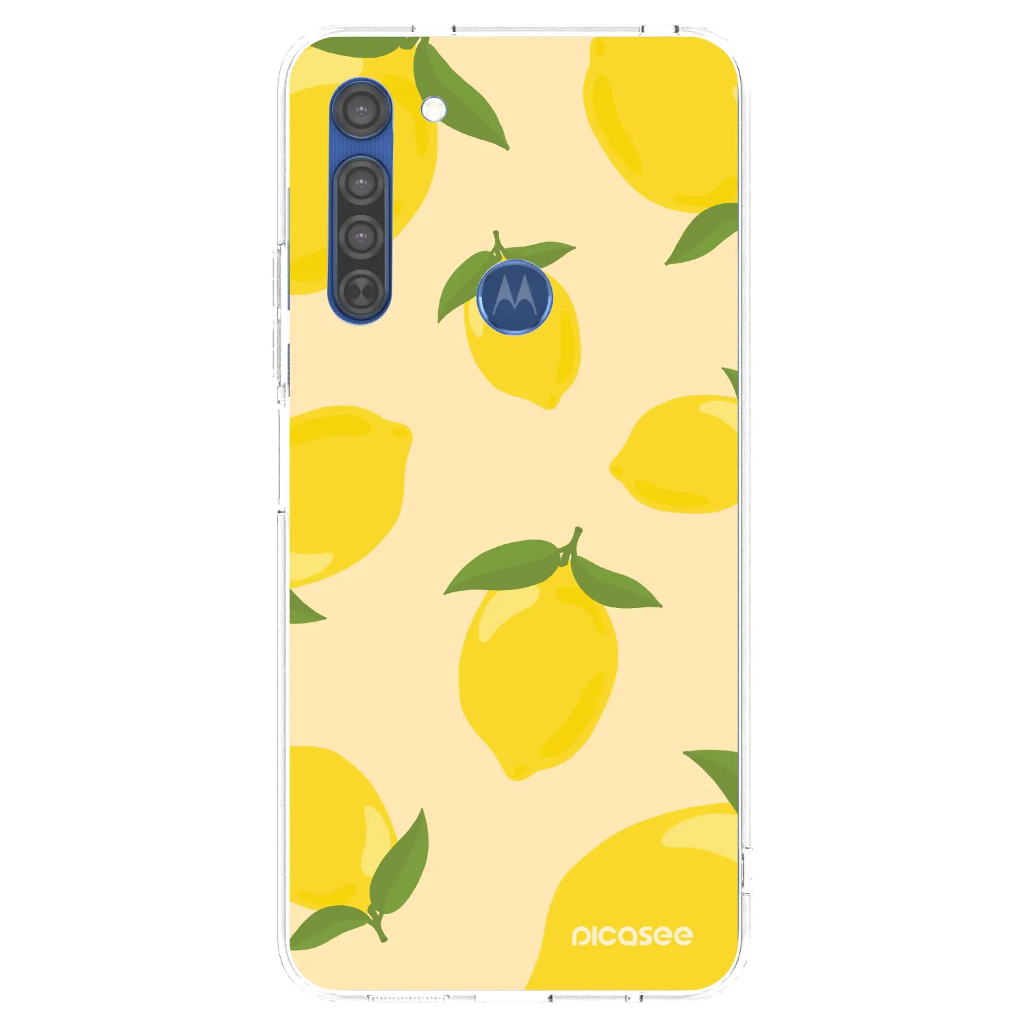 Picasee husă transparentă din silicon pentru Motorola Moto G8 - Limoncella