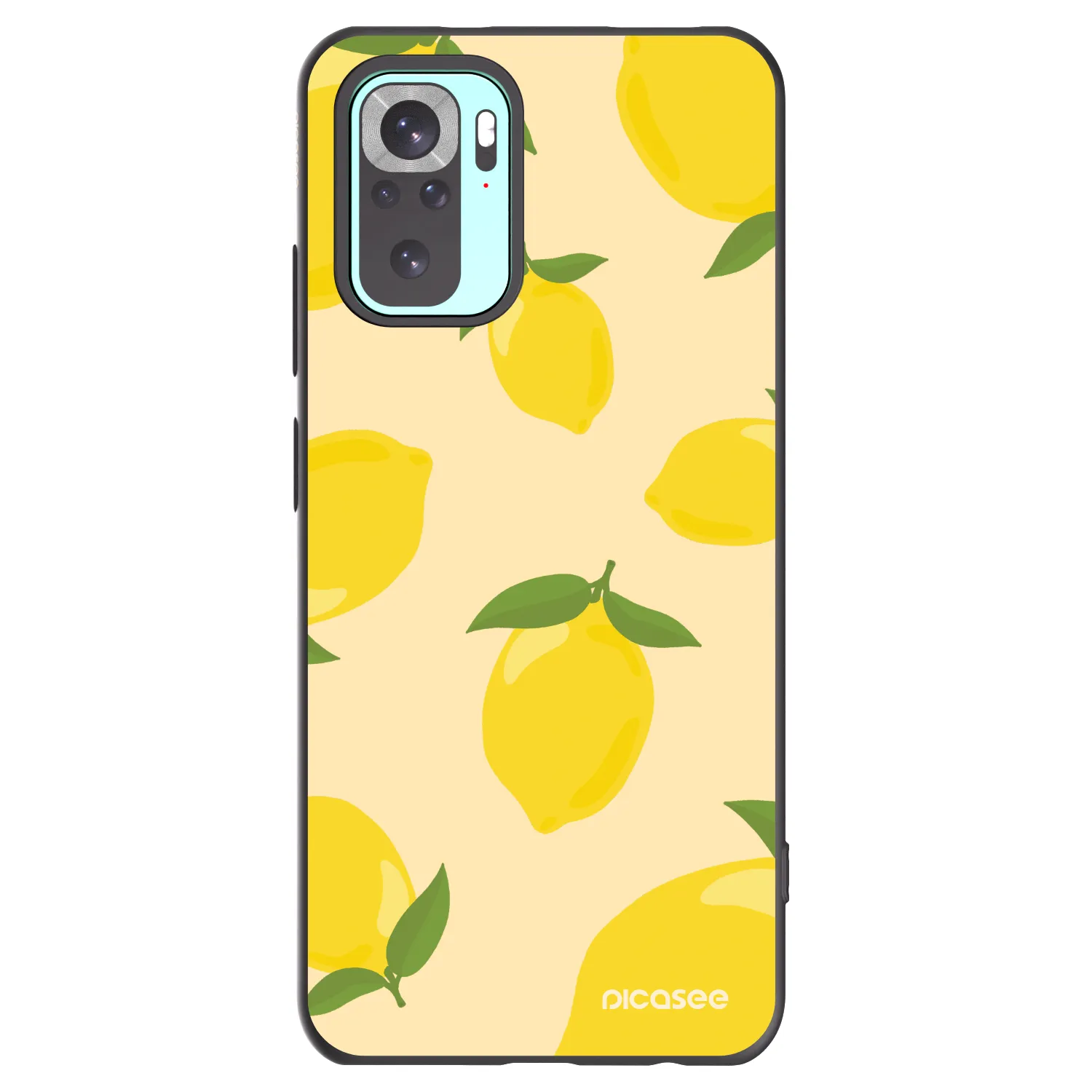 Picasee husă neagră din silicon pentru Xiaomi Redmi Note 10 Pro - Limoncella