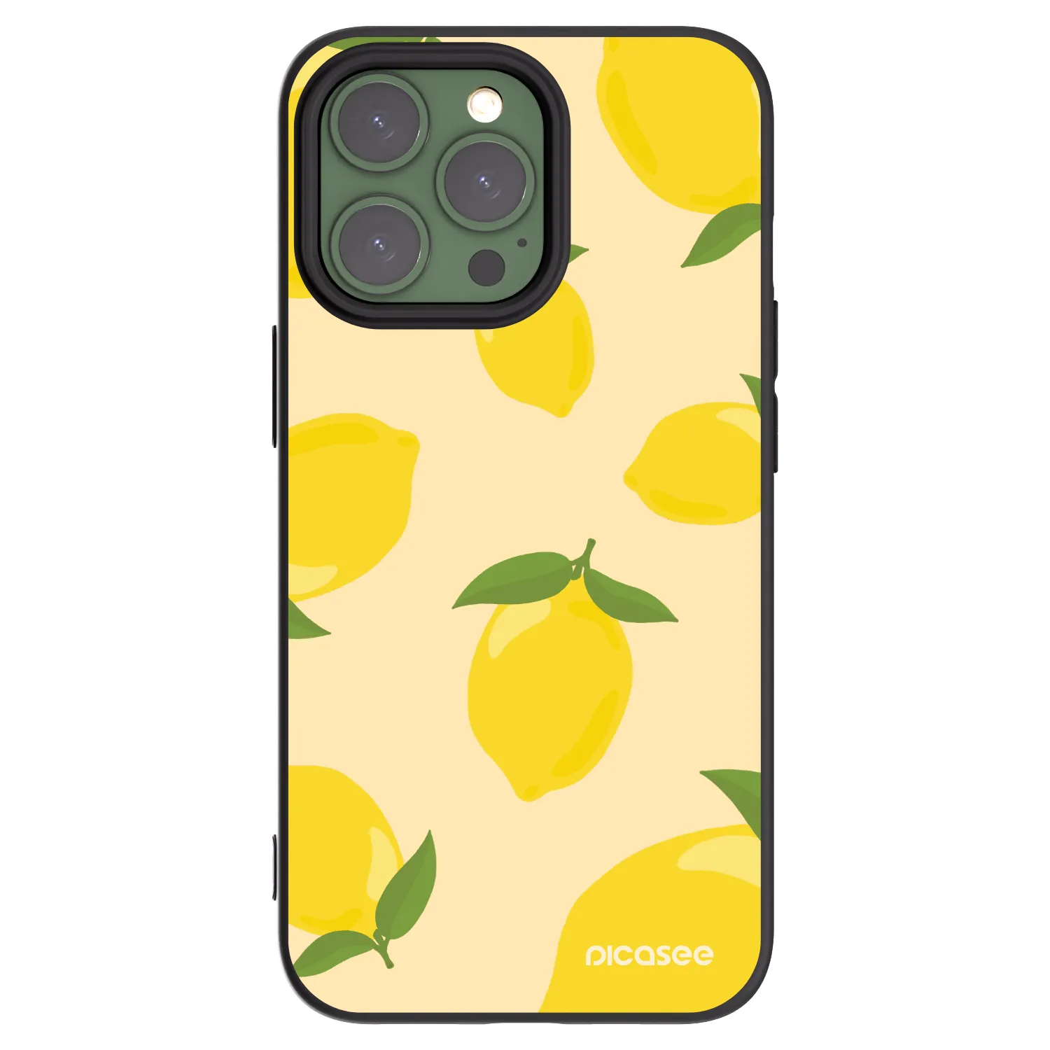 Picasee husă neagră din silicon pentru Apple iPhone 13 Pro - Limoncella