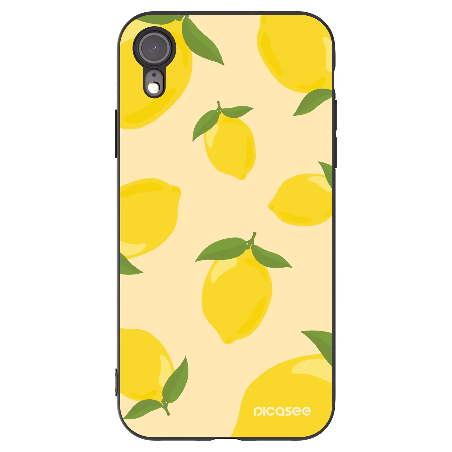 Picasee husă neagră din silicon pentru Apple iPhone XR - Limoncella