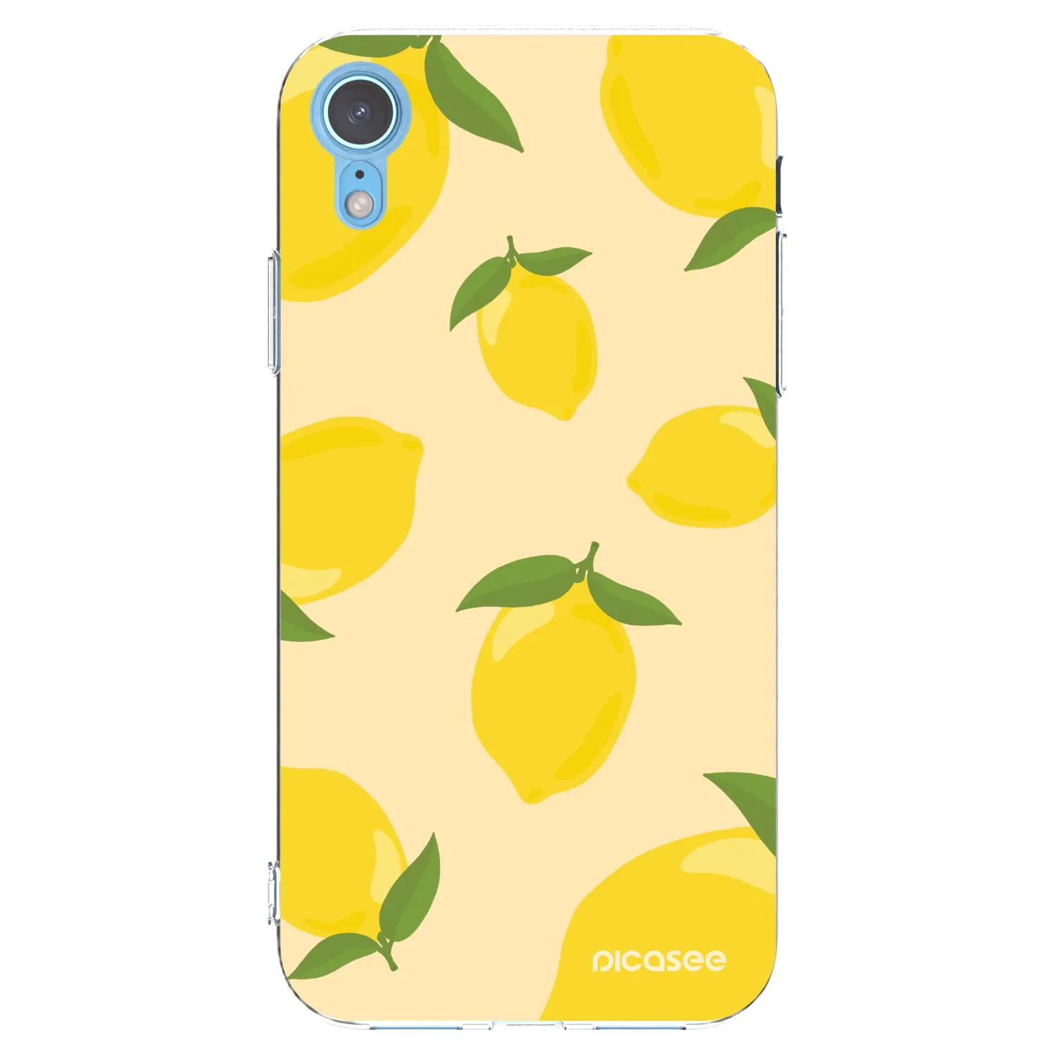 Picasee husă transparentă din silicon pentru Apple iPhone XR - Limoncella