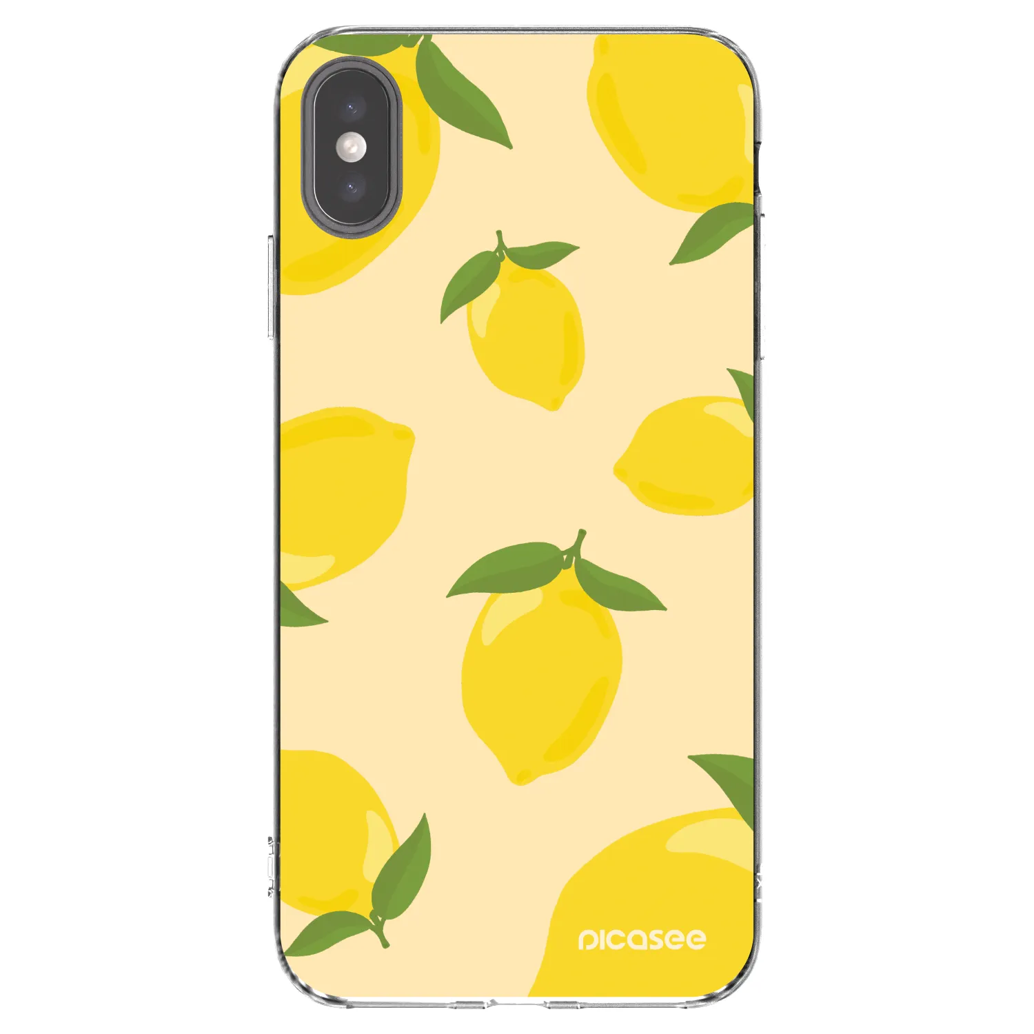 Picasee husă transparentă din silicon pentru Apple iPhone XS Max - Limoncella