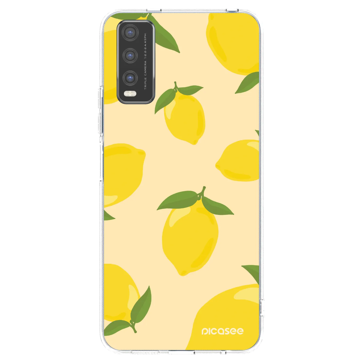 Picasee husă transparentă din silicon pentru Vivo Y20s - Limoncella