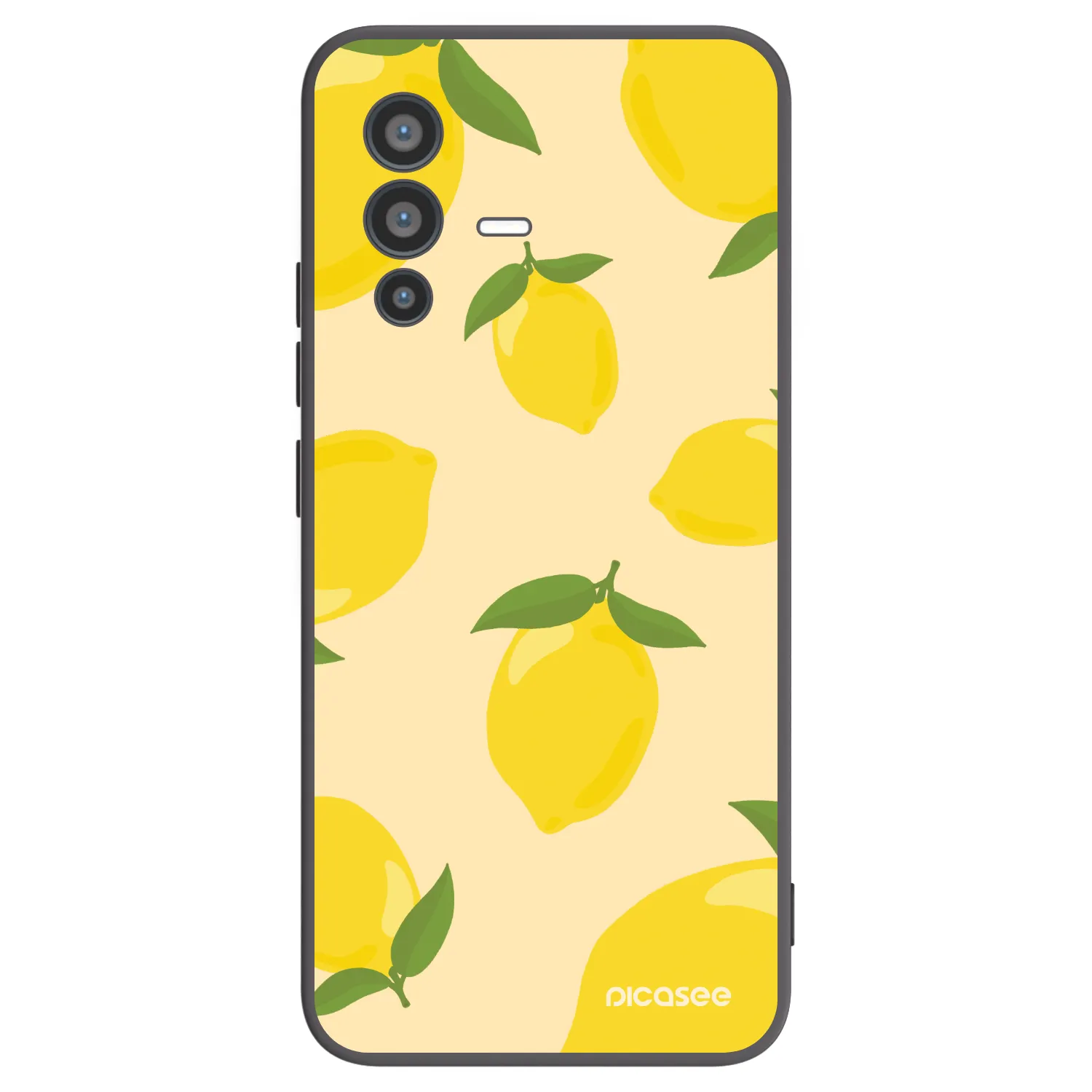 Picasee husă neagră din silicon pentru Vivo V23 5G - Limoncella