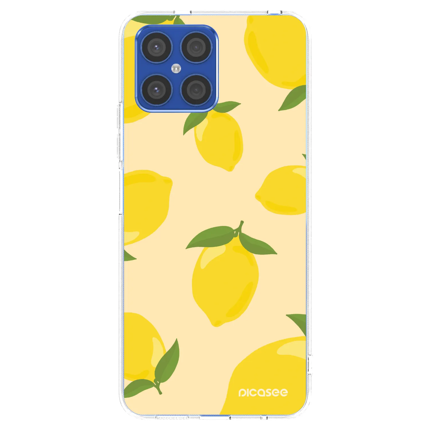 Picasee husă transparentă din silicon pentru Honor X8 4G - Limoncella