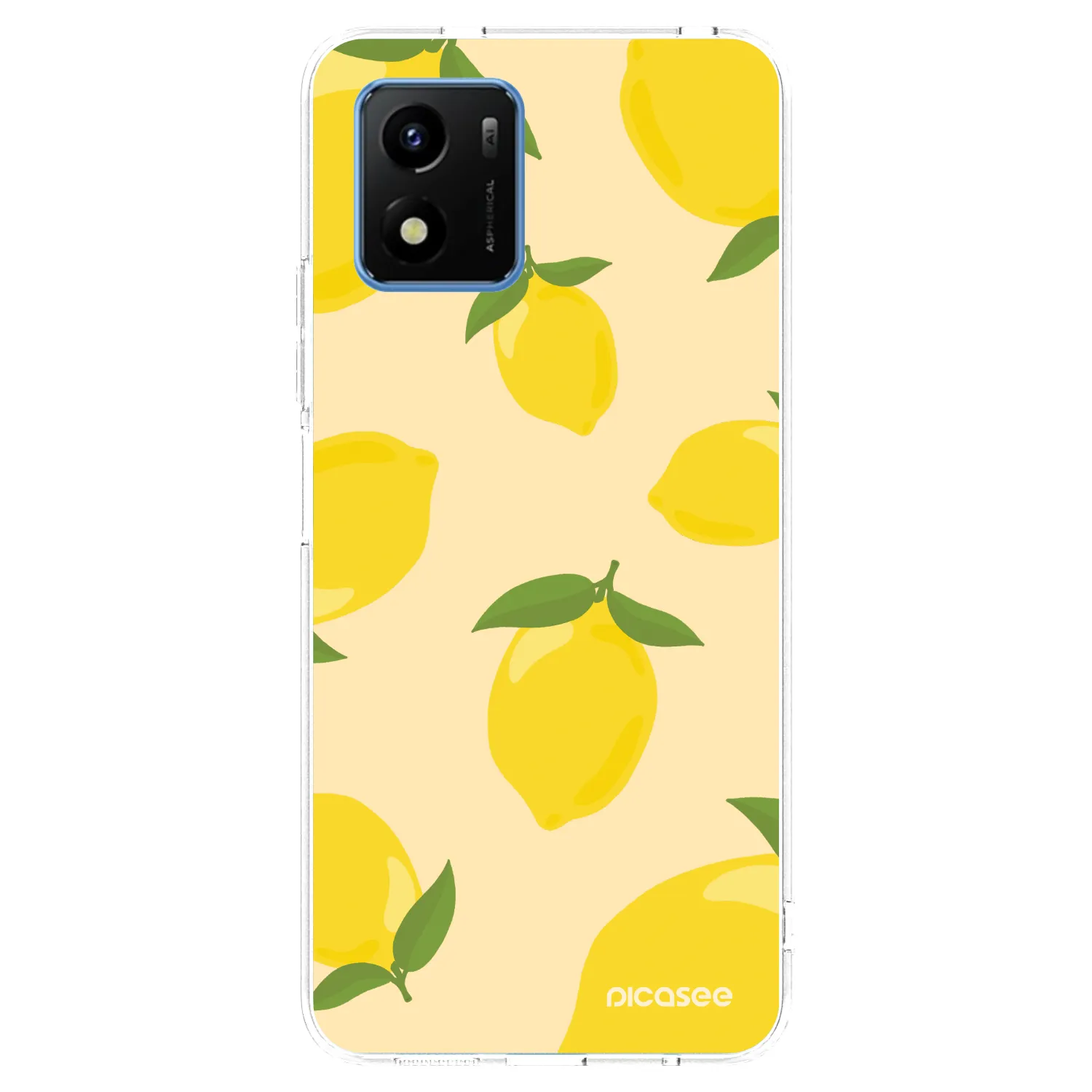 Picasee husă transparentă din silicon pentru Vivo Y01 - Limoncella
