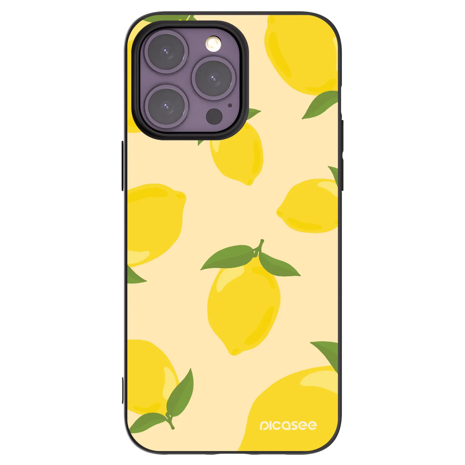 Picasee husă neagră din silicon pentru Apple iPhone 14 Pro Max - Limoncella