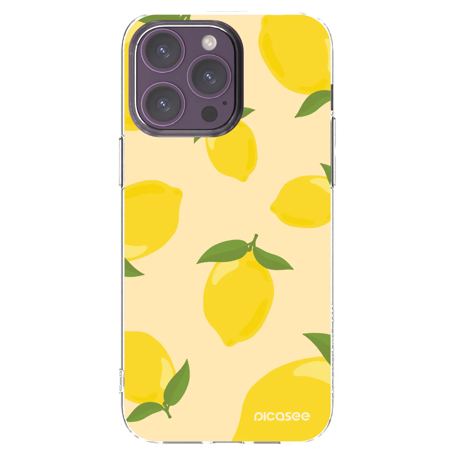 Picasee husă transparentă din silicon pentru Apple iPhone 14 Pro Max - Limoncella