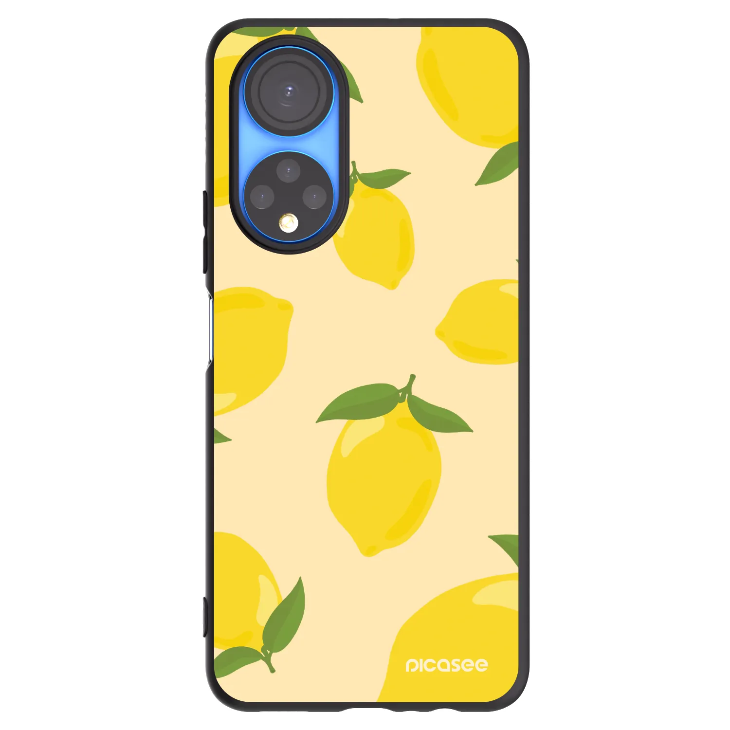 Picasee husă neagră din silicon pentru Honor X7 - Limoncella