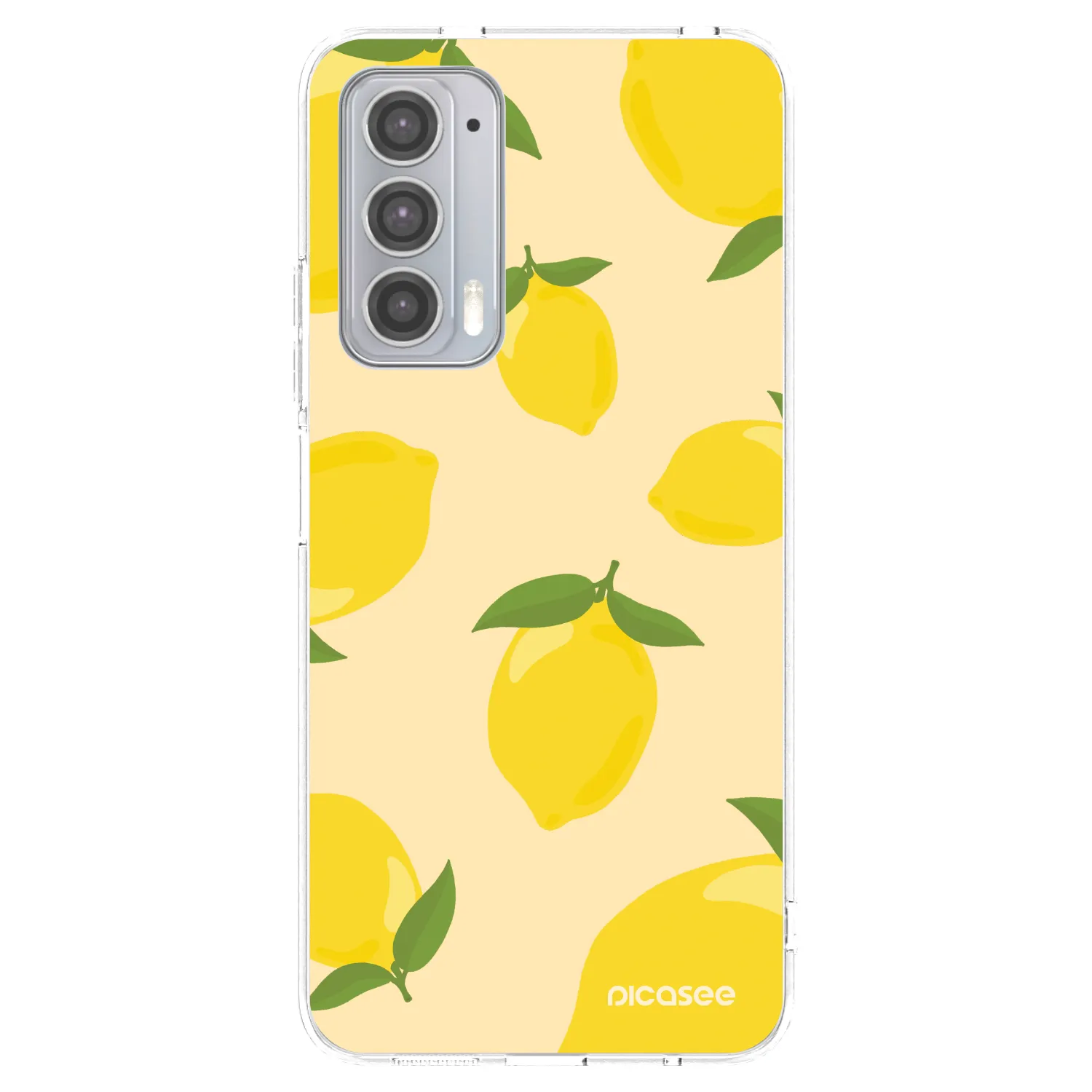 Picasee husă transparentă din silicon pentru Motorola Edge 20 - Limoncella