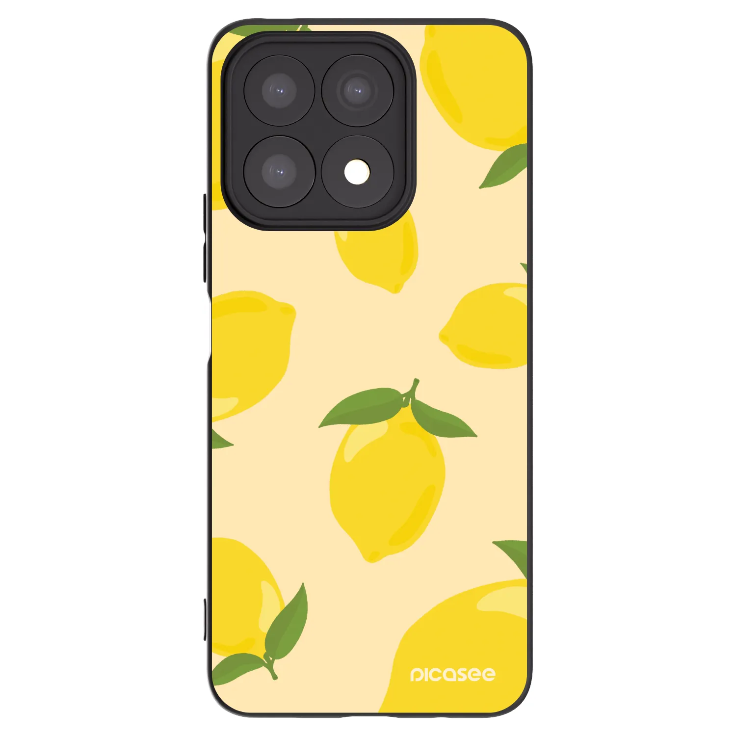 Picasee husă neagră din silicon pentru Honor X8a - Limoncella