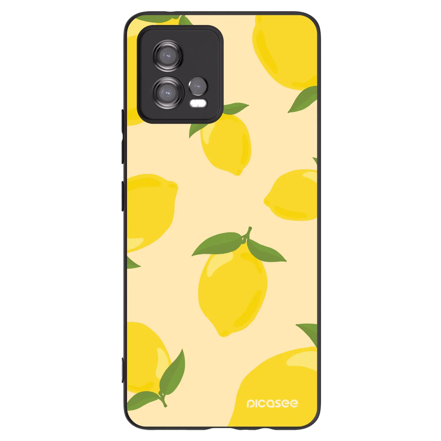 Picasee husă neagră din silicon pentru Motorola Moto G72 - Limoncella