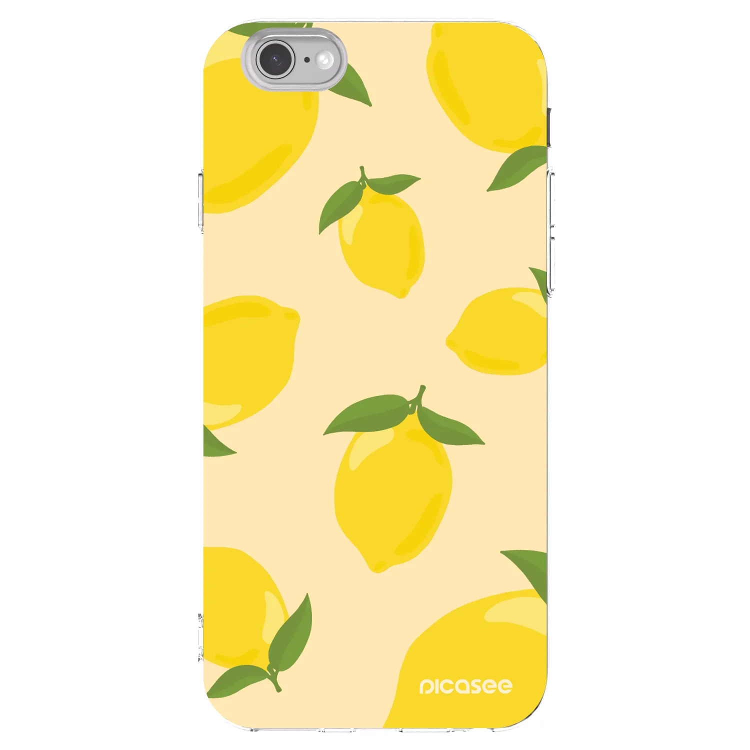 Picasee husă transparentă din silicon pentru Apple iPhone 6/6S - Limoncella