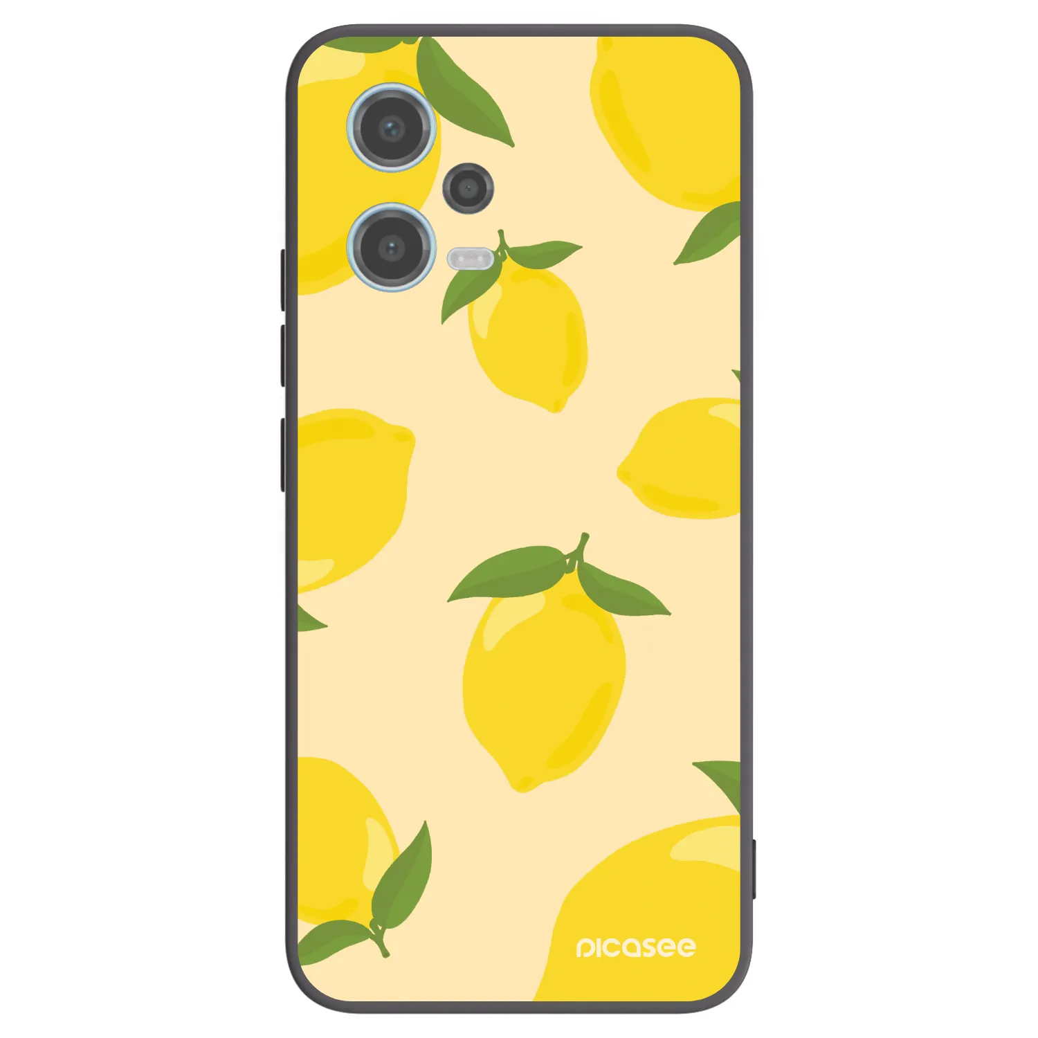 Picasee husă neagră din silicon pentru Xiaomi Redmi Note 12 5G - Limoncella