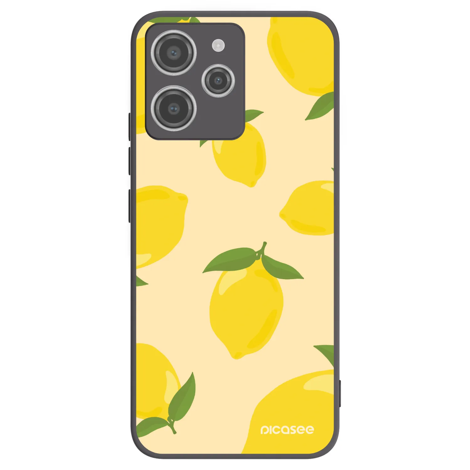 Picasee husă neagră din silicon pentru Xiaomi Redmi 12 4G - Limoncella