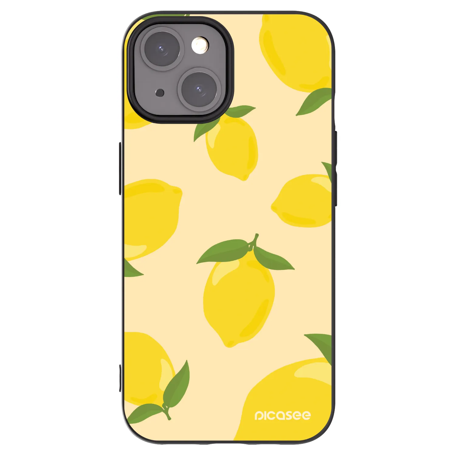 Picasee husă neagră din silicon pentru Apple iPhone 15 - Limoncella