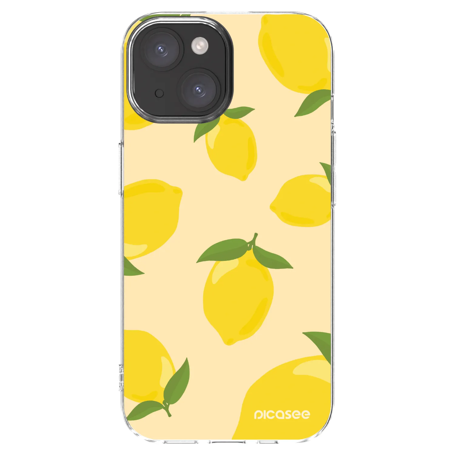 Picasee husă transparentă din silicon pentru Apple iPhone 15 - Limoncella