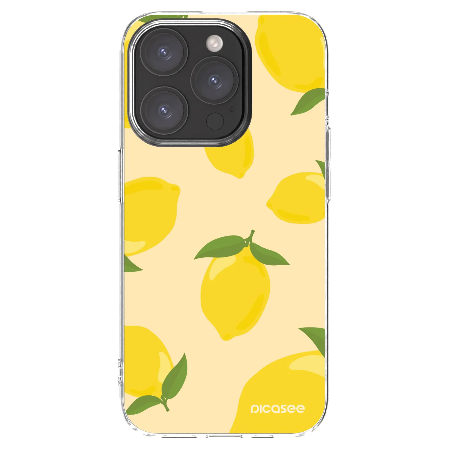 Picasee husă transparentă din silicon pentru Apple iPhone 15 Pro - Limoncella