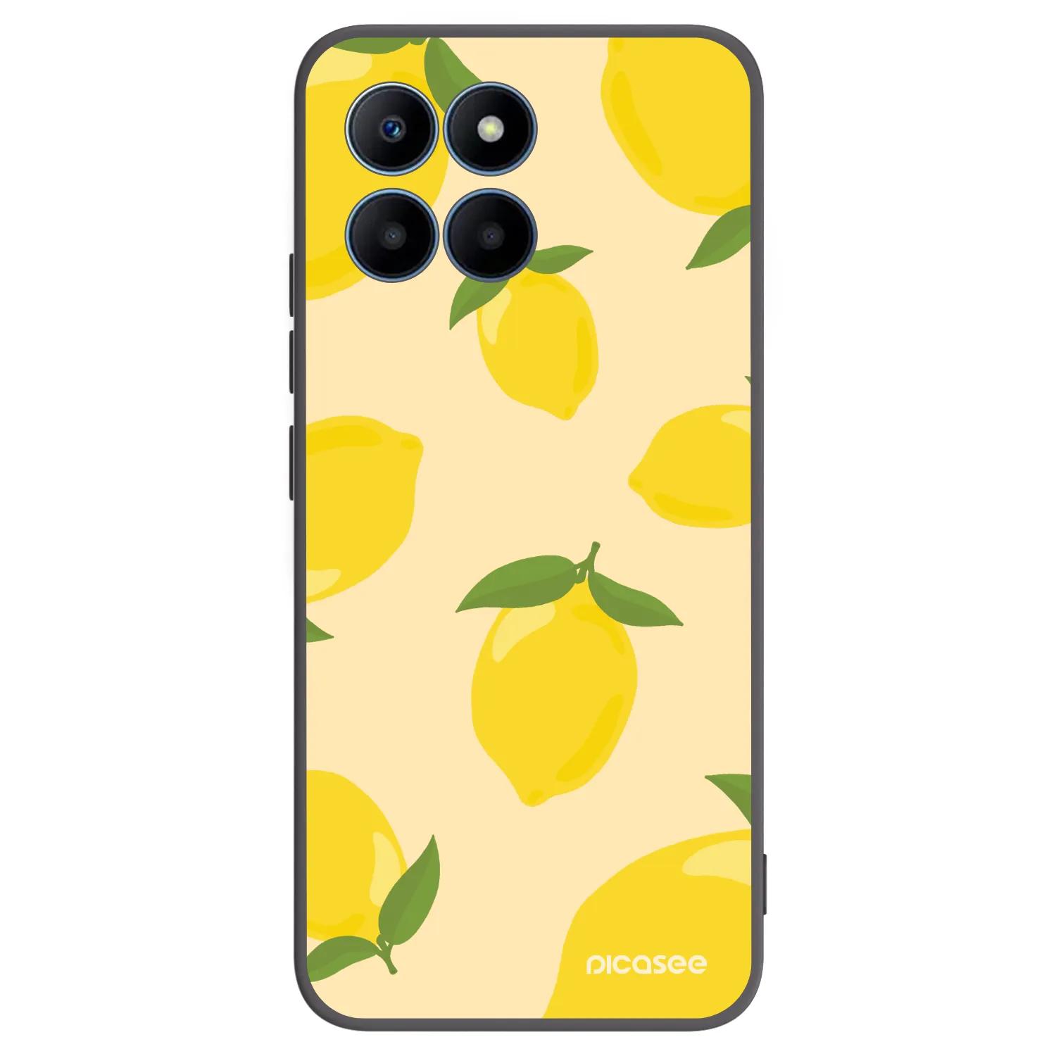 Picasee husă neagră din silicon pentru Honor 70 Lite - Limoncella